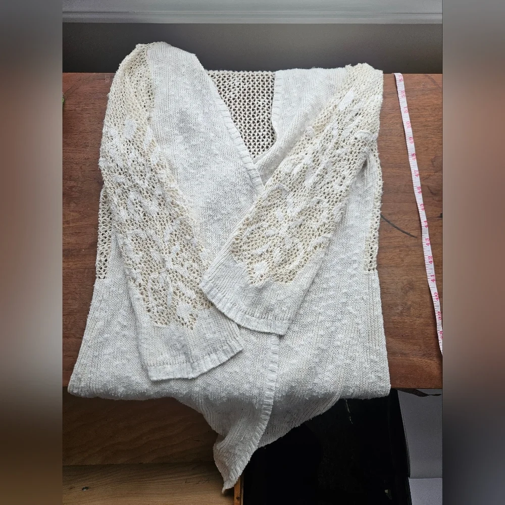 Crystal Kobe M cotton lace open sweater - Picture 2 of 10